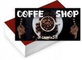 Wizytówki firmowe Foliowane 1000szt duży wybór wzorów COFFE SHOP KAWIARNIA