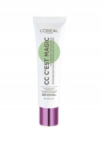 Fluid Do Twarzy CC Loreal Magic Anti Redness Krem CC Zielone Pigmenty 30 ml na Arena.pl