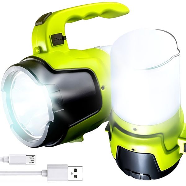 Latarka Szperacz LED 2w1 Akumulatorowa Mocna Lampa Kempingowa Turystyczna zdjęcie 1