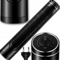 WENTYLATOR KOLUMNOWY CICHY WIATRAK PODŁOGOWY STOJĄCY DUŻY XXL REGULOWANY