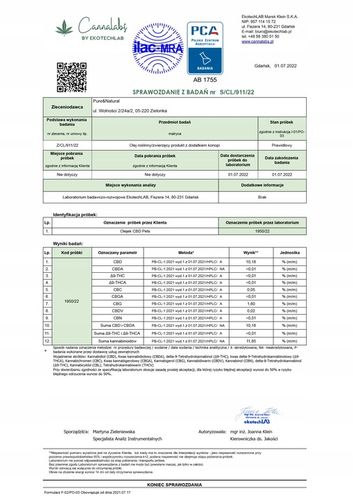 Olejek CBD 10% dla zwierząt 10 ml FULL SPECTRUM Pies Kot / konopny 1000 mg na Arena.pl