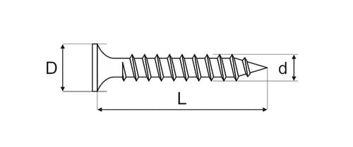 wkręt do drewna ocynk żółty 3.5*25mm - 5 kg - mf-510-3525 na Arena.pl