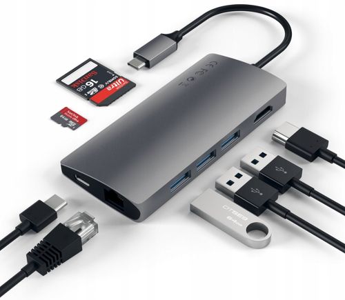 Hub Multi Port USB-C HDMI SD LAN Satechi ST-TCMA2M na Arena.pl