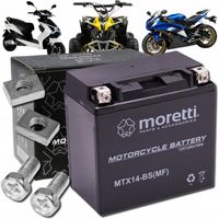Akumulator żelowy motocyklowy MORETTI MTX14-BS 12 Ah YTX14-BS