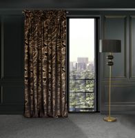 Zasłona gotowa na taśmie VICTORIA1 140x270 Eurofirany czarna