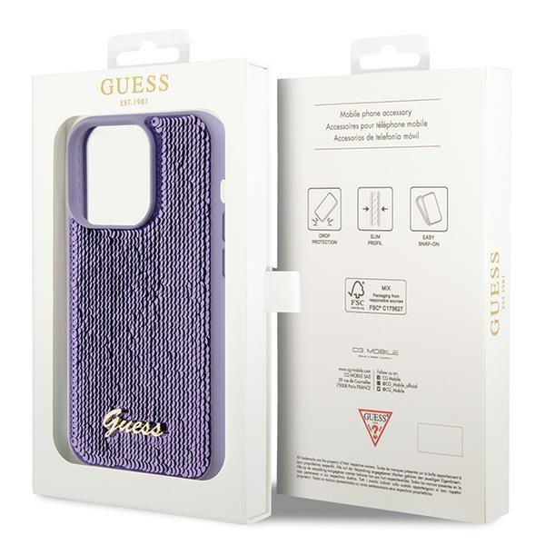 Etui Guess do iPhone 15 Pro, Fioletowy zdjęcie 8