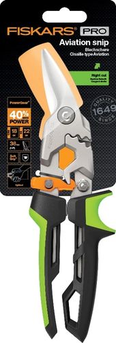 FISKARS NOŻYCE DO BLACHY POWERGEAR PRAWE 1027208 na Arena.pl