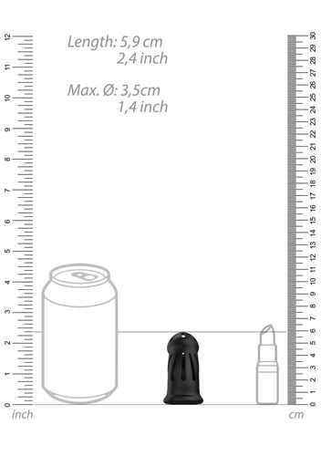 Model 27 - Ultra Soft Silicone Chastity Cage - Black na Arena.pl