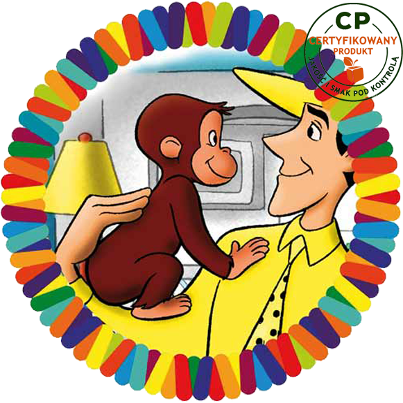 Opłatek na tort Ciekawski George zdjęcie 1