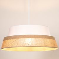 lampa wisząca PRETO JUTE 150140104 loftowa okrągły zwis beżowy biały