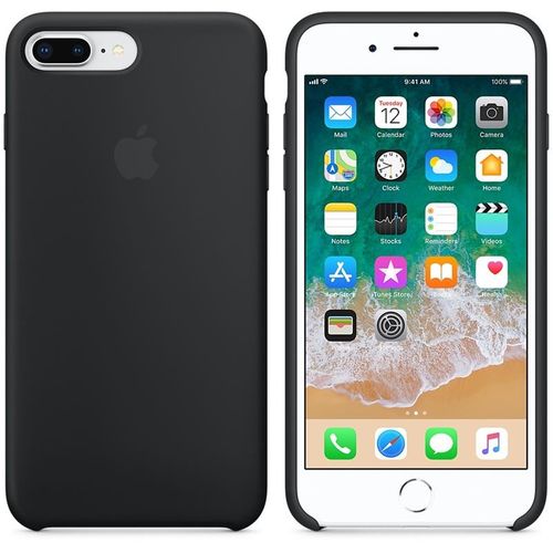 Apple Silicone Case - Silikonowe etui iPhone 8 Plus / 7 Plus (czarny) na Arena.pl