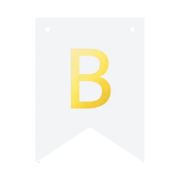 Baner DIY 16 cm - literka B zdjęcie 3