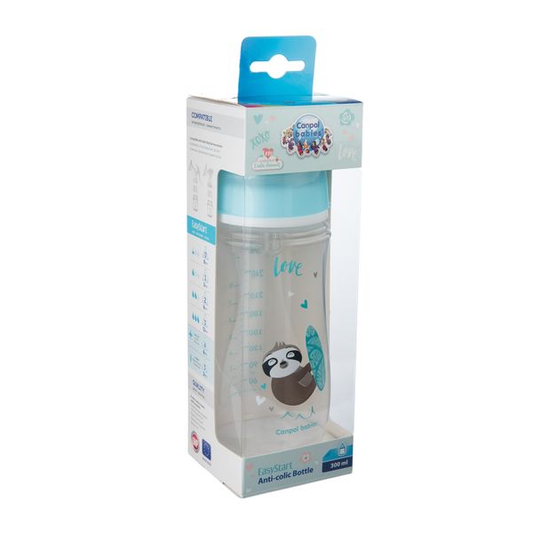 Canpol babies butelka szeroka antykolkowa 300ml EasyStart EXOTIC ANIMALS zdjęcie 2
