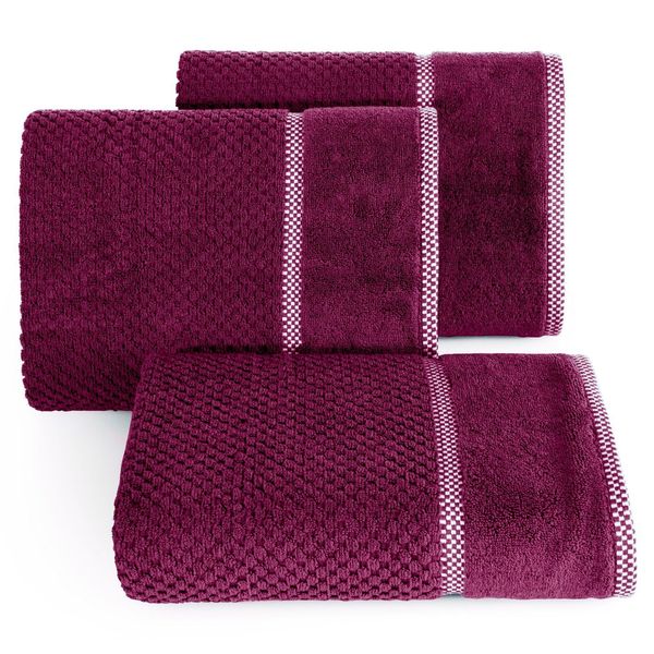 Ręcznik frotte CALEB8 50x90 amarantowy zdjęcie 1