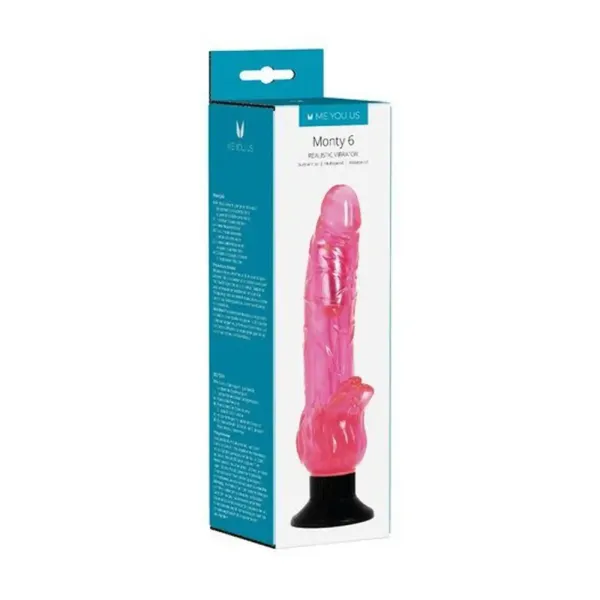 Wibrator- Me You Us Mounty 6 Realistic Vibrator Pink zdjęcie 3