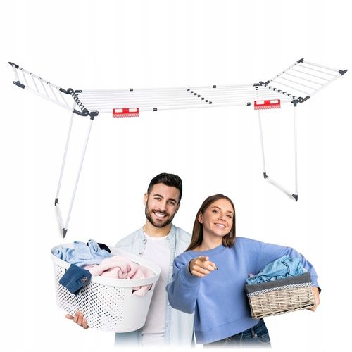 SUSZARKA NA PRANIE DO UBRAŃ TELESKOPOWA 27m XXXL na Arena.pl
