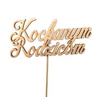 Topper pik napis "Kochanym rodzicom"