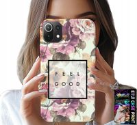 ETUI DO XIAOMI MI 11 LITE - KWIATISTY WZÓR, MODNE DAMSKIE + SZKŁO