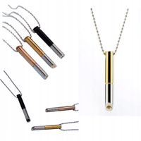 NASZYJNIK GWIZDEK UWALNIA STRES RZUCANIE PALENIA JOGA DWUKOLOROWY ZŁOTY