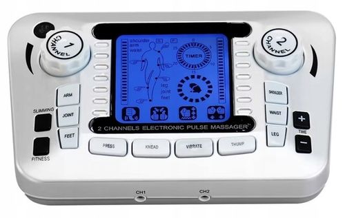 ELEKTROSTYMULATOR TENS EMS ELEKTRODY 3 RODZAJE + BAT na Arena.pl