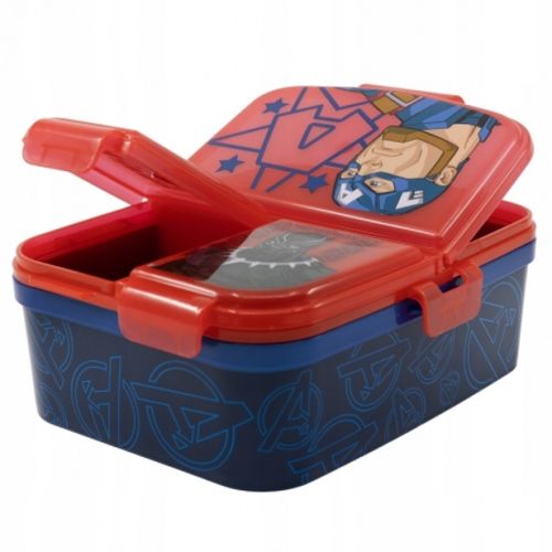 Śniadaniówka Lunchbox Pojemnik Do Szkoły Pudełko Przegródkami XXL AVENGERS na Arena.pl