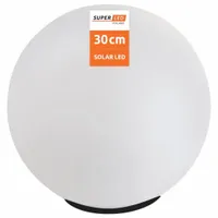 Lampa ogrodowa Kula solarna LED 30 cm wbijana naziemna SuperLED