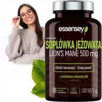 SOPLÓWKA JEŻOWATA 500 mg Lions Mane Forte 10:1 Mózg Zmęczenie Umysł Nerwy
