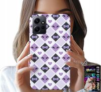 ETUI DO XIAOMI NOTE 12 4G - MODNE SERCA KOKARDKI KOKARDA + SZKŁO
