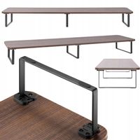 Stolik podstawka półka pod dwa monitory MOZOS DUAL RISER P BRĄZOWA