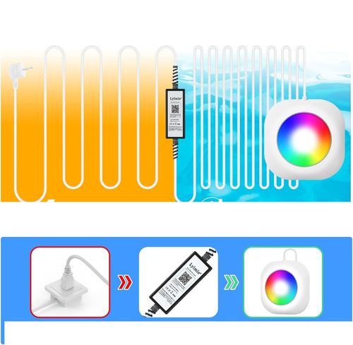 Oświetlenie basenowe podwodne LED 20W LyLmLe 12V IP68 POWYSTAWOWY na Arena.pl