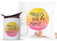 Zestaw Poduszka + Kubek Dzień Mamy Matki Prezent Z Nadrukiem Ze Zdjęciem