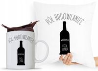 Zestaw Poduszka Kubek Budowlańca Majstra Fachowca Z Nadrukiem Ze Zdjęciem