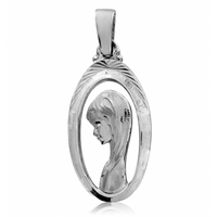 SREBRNY MEDALIK Z MATKĄ BOSKĄ PRÓBA SREBRA 925