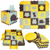 MATA PIANKOWA PUZZLE EDUKACYJNA DLA DZIECI KOJEC RACZKOWANIA 25 el. GRUBA