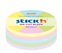 KARTECZKI SAMOPRZYLEPNE 250 KOŁO 5 KOL PASTEL STICK'N