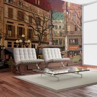 Fototapeta - Walk through the French square 350x270