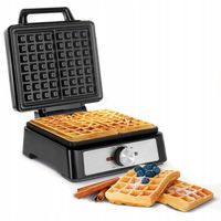 Gofrownica 2 gofry 1600W inox regulacja mocy Teesa