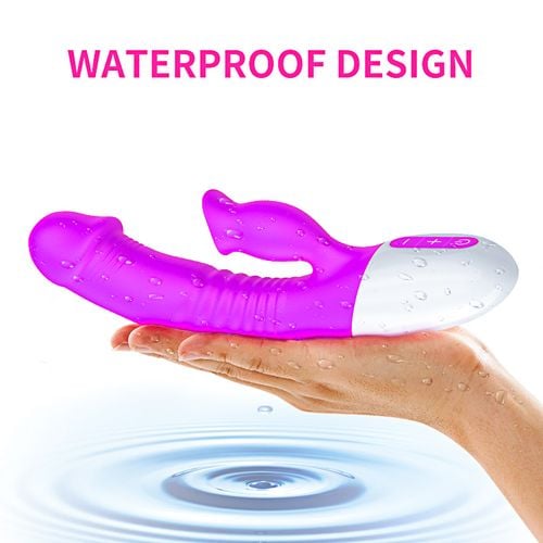 wibrator silicon, vibrator 7 function and heating mode, purple na Arena.pl