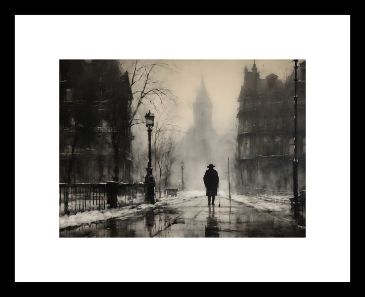 Plakat 18x13cm Mgła nad Londynem zdjęcie 3