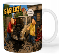 Kubek ceramiczny Sąsiedzi - Pat i Mat