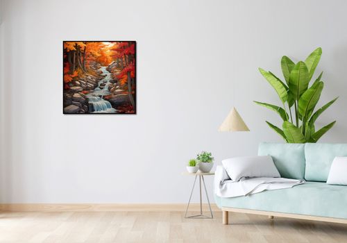 Plakat 70x70cm Jesienne Wodospady na Arena.pl