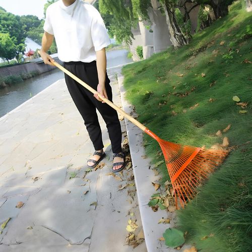 Grabie wachlarzowe metalowe 38 cm do liści trawy VERGIONIC na Arena.pl