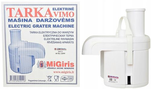 MASZYNKA DO TARCIA ZIEMNIAKÓW MIGIRIS CIORKA | 250W | BIAŁA na Arena.pl