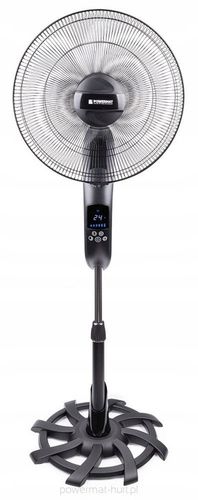 WENTYLATOR PODŁOGOWY WIATRAK STOJĄCY CZARNY CICHY 80W 135 CM na Arena.pl