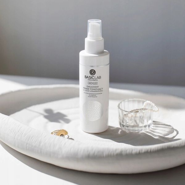 BasicLab– Emulsyjny Primer Tonizujący do Skóry Ultrawrażliwej 150ml zdjęcie 3