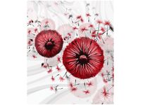 60CM 50CM OBRAZ ŚCIENNY CZERWONY DMUCHAWCE 4 DRUK PŁÓTNO