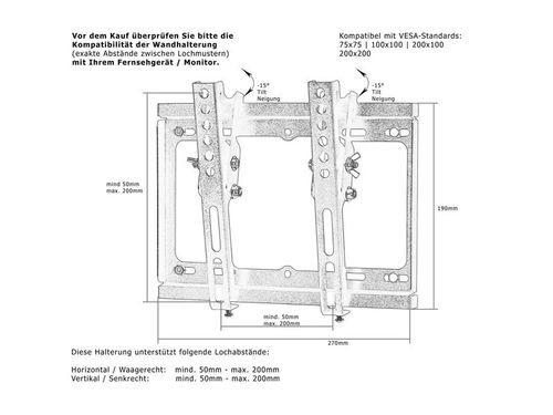 Uchwyt ścienny do TV MOUNTY TV Bracket MY231 na Arena.pl