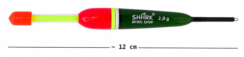 Spławik Przelotowy z BALSY SHARK 2,0 g / 12 cm zdjęcie 2