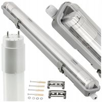 Oprawa Hermetyczna 1x 60cm +1x Świetlówka 9W LED Natynkowa Lampa Do Garażu