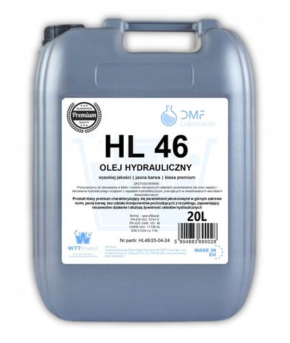 Olej hydrauliczny HL 46 / L-HL 46 / 20L / VG 46 na Arena.pl